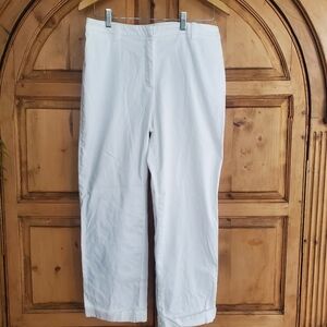 Jones New York white stretch cropped pants Size 8